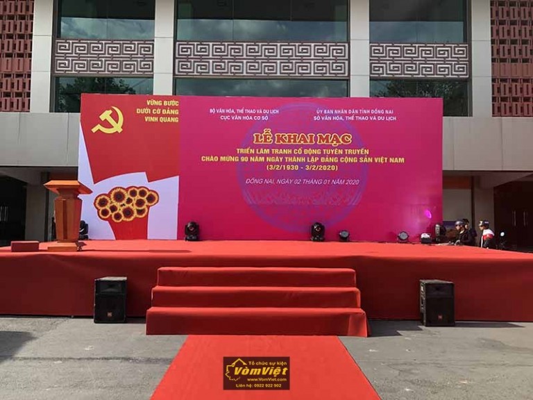 Lễ Khai Mạc Triển Lãm Tranh Cổ Động Tuyên Truyền Chào Mừng 90 Năm Thành Lập ĐCSVN